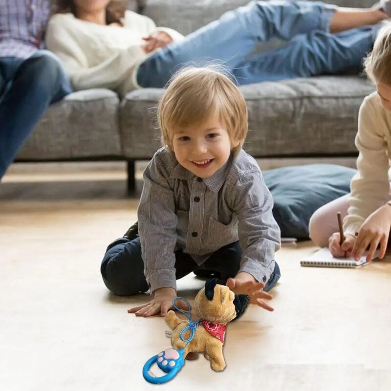Electronic Plush Puppy Plush Puppy Electronic Interactive Pet Dog Robot Dog Plush Toy With Remote Control Leash Electronic Pet - Image 6