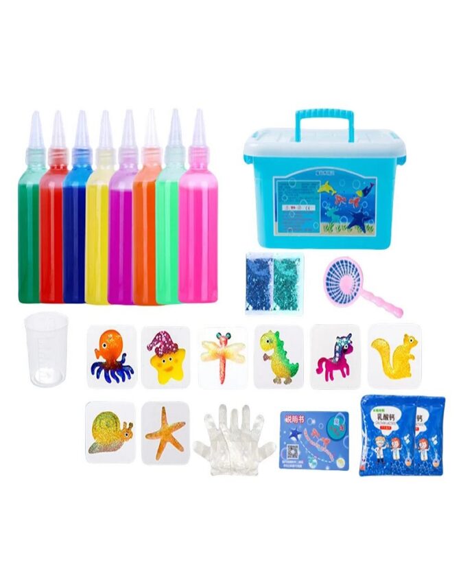 DIY Magic Water Elf Toys Kids Handmade Craft Painting Stickers Fairy Gel Ocean Mold Montessori Education Toys Children Gift