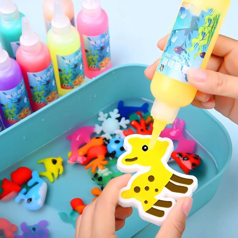 DIY Magic Water Elf Toys Kids Handmade Craft Painting Stickers Fairy Gel Ocean Mold Montessori Education Toys Children Gift - Image 3