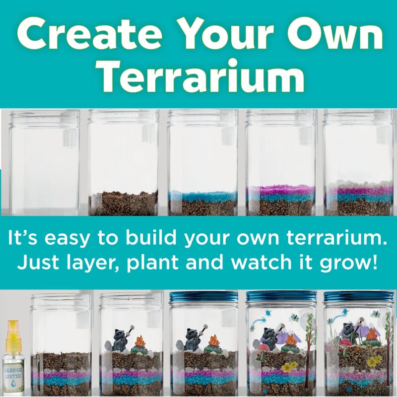 Creativity for Kids Terrarium Kit – Plant & Decorate Your Own Mini Garden with Glowing Fun - Image 3