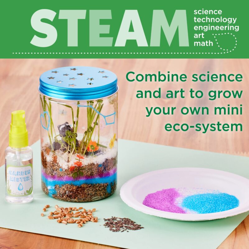Creativity for Kids Terrarium Kit – Plant & Decorate Your Own Mini Garden with Glowing Fun - Image 5