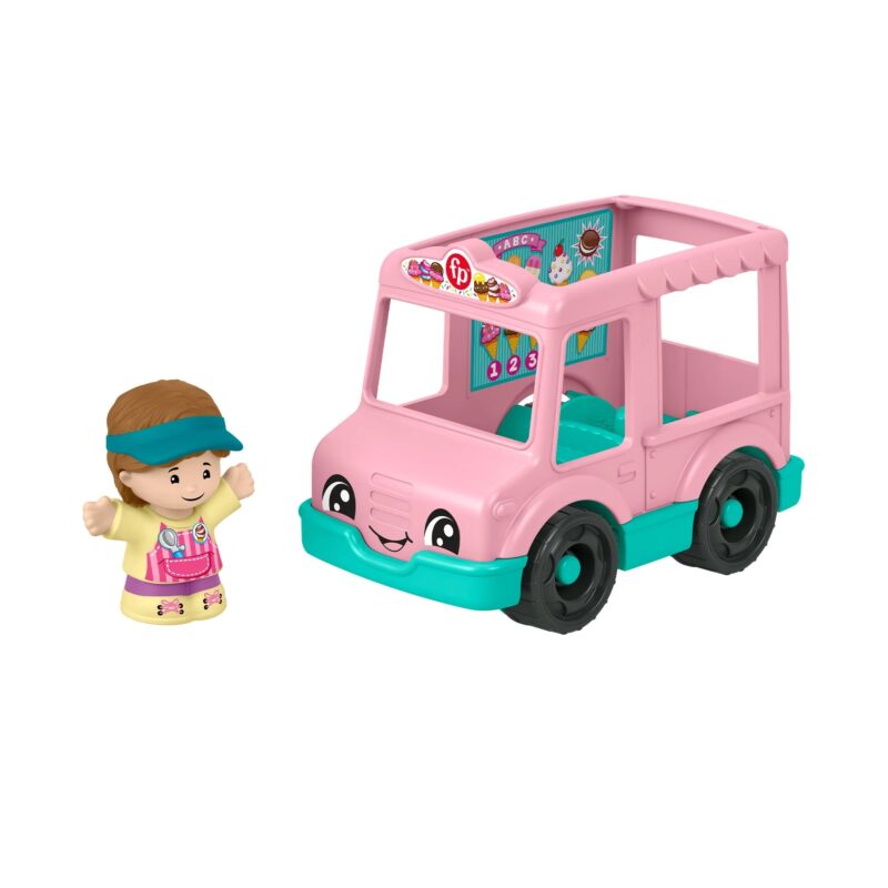 Ice Cream Truck, Push-Along Toy Vehicle & Figure for Toddlers & Kids - Image 5